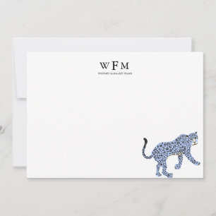 Tarjeta Pequeña Leopard Luxe Stationary