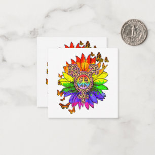 Tarjeta Pequeña Leopard Pe Sign Mes de Orgullo LGBT