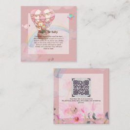 Tarjeta Pequeña LIBRO personalizado para el tema del globo aerostá