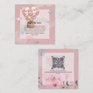 Tarjeta Pequeña LIBRO personalizado para el tema del globo aerostá