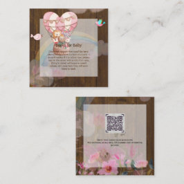 Tarjeta Pequeña LIBRO personalizado para el tema del globo aerostá