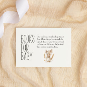 Tarjeta Pequeña Libros de Animales de la Granja para Baby Shower