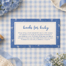 Libros de mezclilla para Baby Shower "Blue Jean Ba