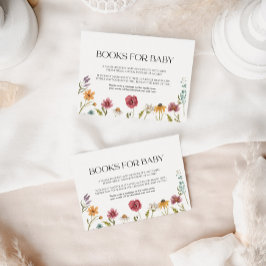 Tarjeta Pequeña Libros para Baby Card Floral