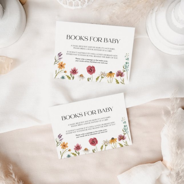 Tarjeta Pequeña Libros para Baby Card Floral (Subido por el creador)