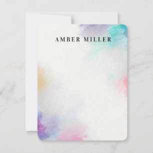 Tarjeta Pequeña Lienzo pintado