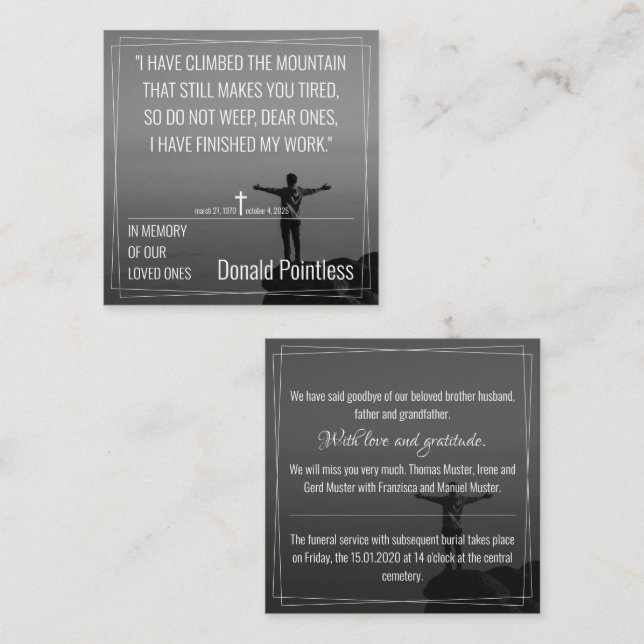 Tarjeta Pequeña Lifeworks 002 (Anverso / Reverso)