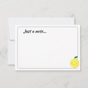 Tarjeta Pequeña Limoncito de Dibujos Animados Personalizado Solo u