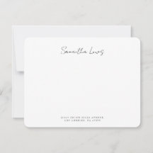 Limpio Mínimo Nombre Personalizado de Letra Manusc