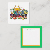 lindo dulce Summertime agregar sentimiento