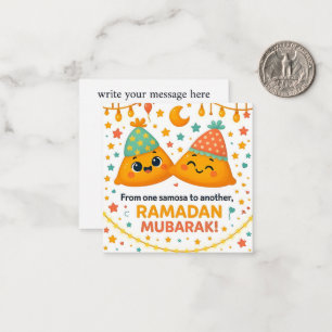 Tarjeta Pequeña Lindo Ramadan Mubarak