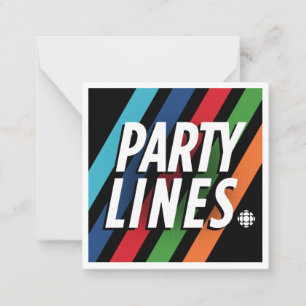 Tarjeta Pequeña Líneas de Fiesta CBC