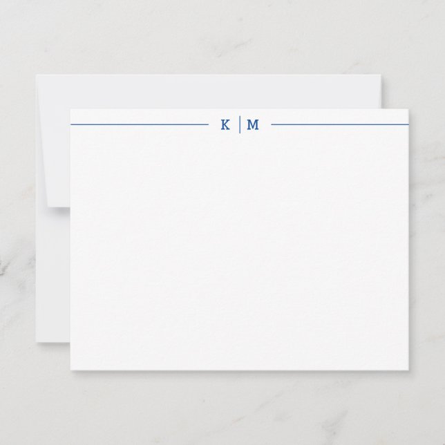 Tarjeta Pequeña Líneas simples Nombre personalizado Personal o Pro (Anverso)