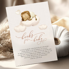 Tarjeta Pequeña Lion on Cloud Books For Baby Enclosure Card