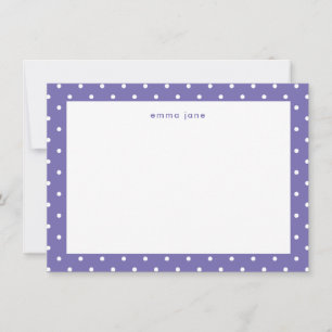 Tarjeta Pequeña Little Dots Periwinkle Blue Personalizado