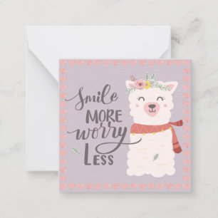Tarjeta Pequeña Llama