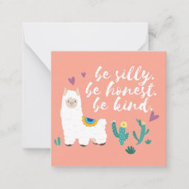 Tarjeta Pequeña Llama