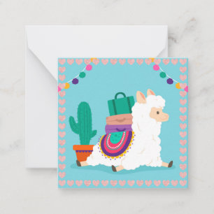 Tarjeta Pequeña Llama