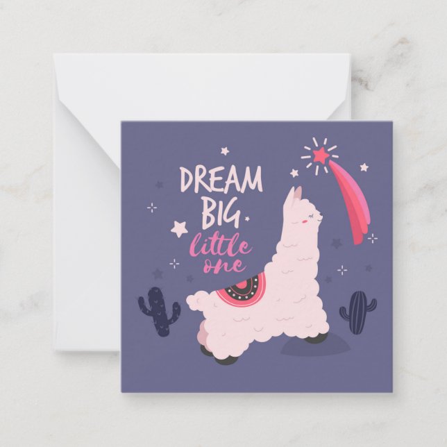 Tarjeta Pequeña Llama (Anverso)