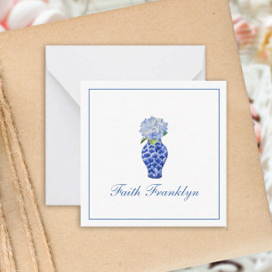 Tarjeta Pequeña Llamadas a Hydrangea de acuarela personalizada