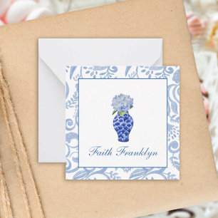 Tarjeta Pequeña Llamadas a Hydrangea de acuarela personalizada