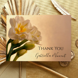 Tarjeta Pequeña Llanto de bodas de primavera de Daffodils blancos 