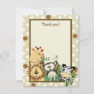 Tarjeta Pequeña Llanto de ZOO CREW Tan Animales Llanto Gracias not
