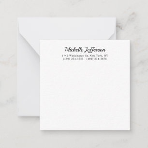 Tarjeta Pequeña Llanto Minimalista blanco y negro moderno