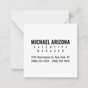 Tarjeta Pequeña Llanto simple Minimalista blanco y negro