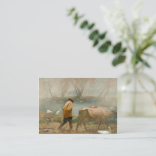 Tarjeta Pequeña Lluvia de abril por Newell Convers Wyeth