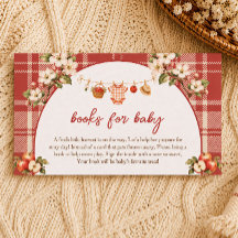 Lluvia de Bebé Manzana Libros Florales para Baby S