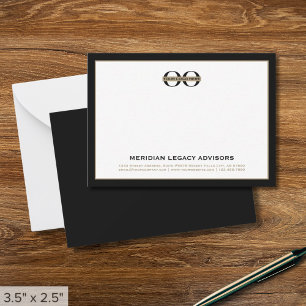 Tarjeta Pequeña Logo de Black and Gold Business