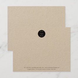 Tarjeta Pequeña Logo de la Compañía de Negocios Profesional Rustic