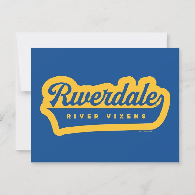 Tarjeta Pequeña Logo de Riverdale River Vixens (Anverso)