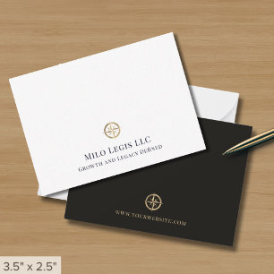 Tarjeta Pequeña Logo minimalista elegante