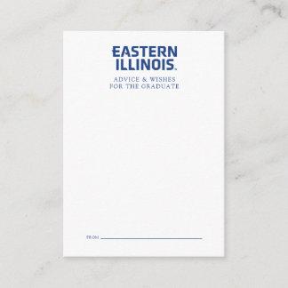 Tarjeta Pequeña Logo Wordmark de la Universidad Oriental de Illino