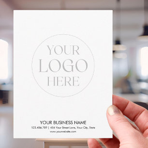 Tarjeta Pequeña Logotipo Comercial Empresarial Personalizado Moder