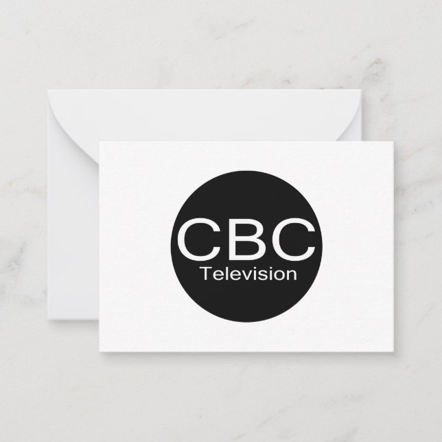Tarjeta Pequeña Logotipo de Alt de CBC TV (Anverso)