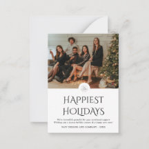 Logotipo de empresa moderno foto Navidad vacacione