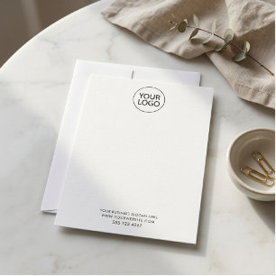 Tarjeta Pequeña Logotipo de empresa y texto Empresa Elegante Minim