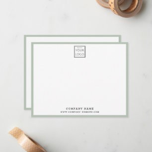 Tarjeta Pequeña Logotipo de la empresa Nombre de la empresa Borde 