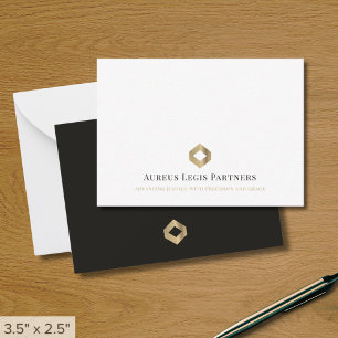 Tarjeta Pequeña Logotipo de negocio Lujo moderno