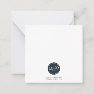 Tarjeta Pequeña Logotipo de negocio moderno y empleados de la empr