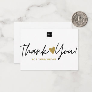Tarjeta Pequeña Logotipo de personalizado Pequeña Empresa Gracias