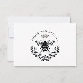 Tarjeta Pequeña Logotipo del Boda de nombre floral de la pareja re