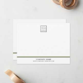 Tarjeta Pequeña Logotipo empresarial personalizado Línea Oliva Nom