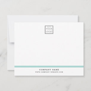 Tarjeta Pequeña Logotipo empresarial personalizado Línea verde Nom
