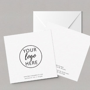 Tarjeta Pequeña Logotipo Empresarial Personalizado Moderno Minimal