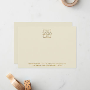 Tarjeta Pequeña Logotipo Empresarial Personalizado Moderno Plano