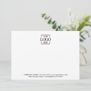 Tarjeta Pequeña Logotipo Empresarial Personalizado Moderno Plano